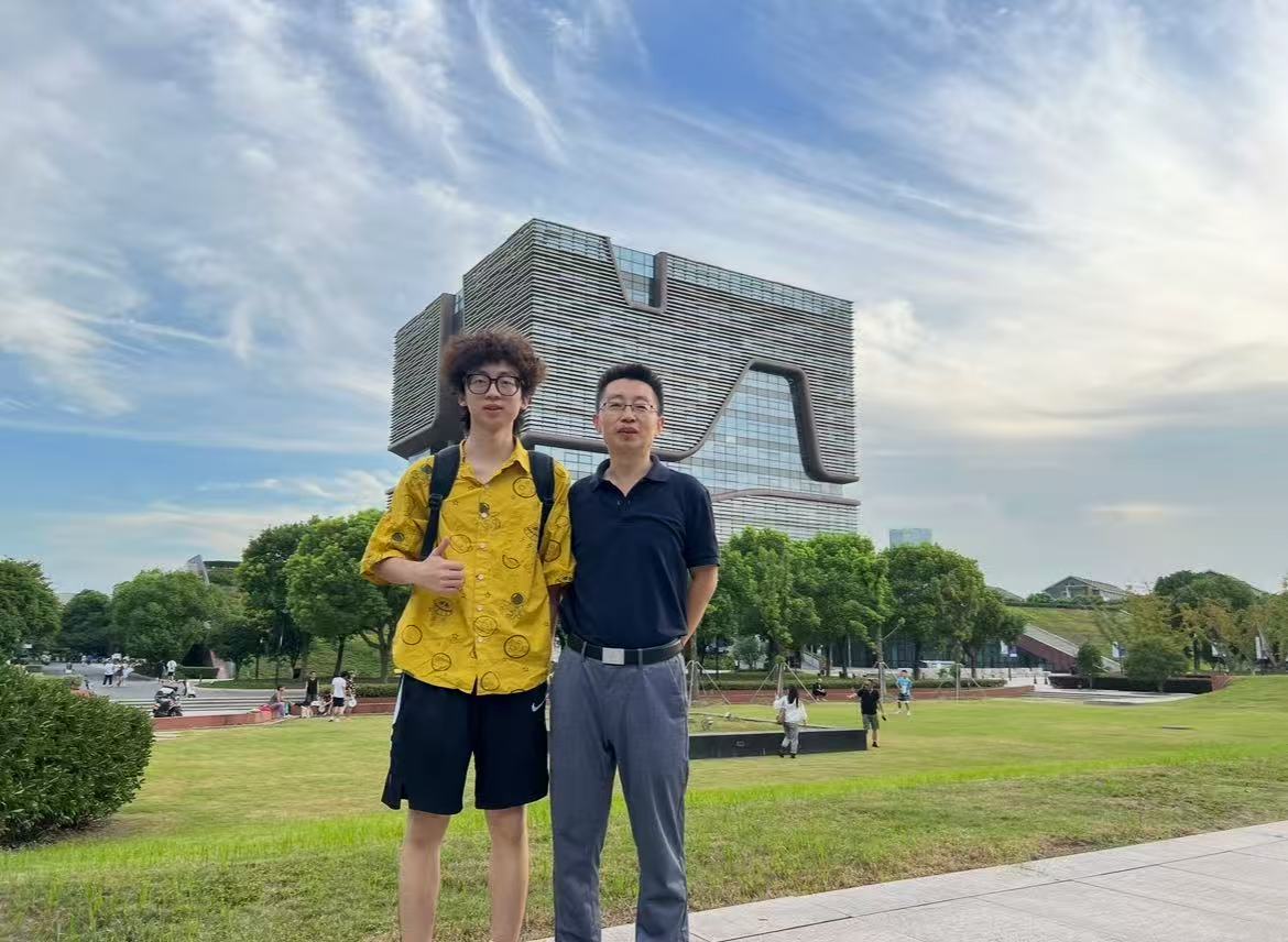 My father accompanying me to XJTLU